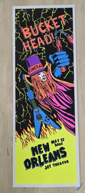 David Paris – Buckethead New Orleans Flocked Print